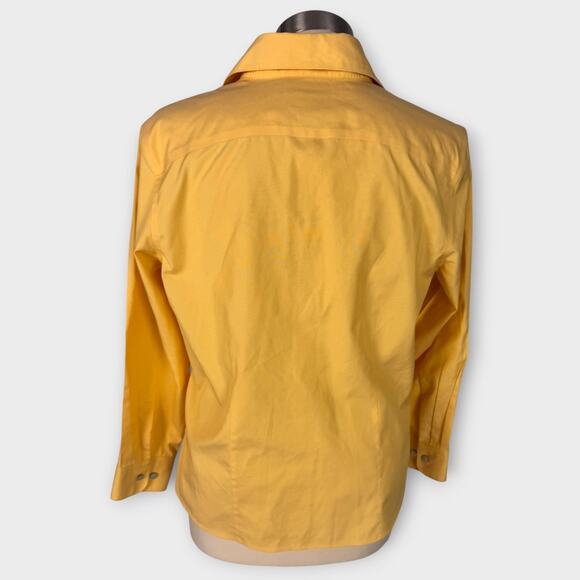 Gold Label Investments Petites 12P Non-Iron Cotton Button Front Shirt - Picture 6 of 7